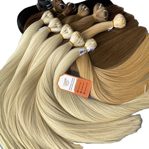 Venta al por mayor de lujo 12A cutícula alineados extensiones de cabello humano virgen de alta calidad sin fibra sintética directa del proveedor - Product Image 4