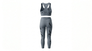 Ensemble de yoga pour femmes Active Wear, écologique, résistant à l'eau, respirant, uni, grande taille, haute qualité, 2 pièces, haut et bas à taille élastique - Product Image 3