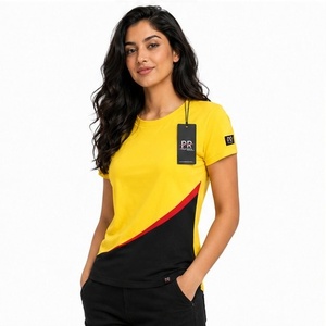 Camiseta de Mujer al por Mayor OEM, Personalizada con Serigrafía, Sólida, Oversize, 220 GSM, Estilo Holgado Informal de Verano, de Algodón - Product Image 2