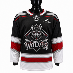 Camisetas de Hockey sobre Hielo con Logotipo del Club Twill, 100% Poliéster, Camuflaje, Nombre del Jugador Personalizado, Servicio OEM, Impresión por Sublimación en Cuatro Direcciones - Product Image 2