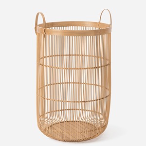 Cesto para ropa con asas para baño, dormitorio, organización de la lavandería, cestas de bambú sostenibles - Product Image 2