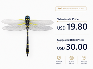 Figura de Libélula Realista para Control de Plagas, Repelente de Insectos sin Químicos para Exteriores, Adorno de Jardín - Product Image 2