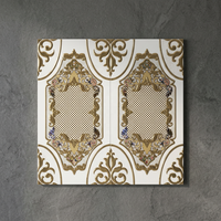 Carreaux muraux en céramique de qualité supérieure, de luxe, effet brillant, design d'intérieur, décoratifs, dorés et argentés, troisième cuisson, 300*600 30x60 12x24