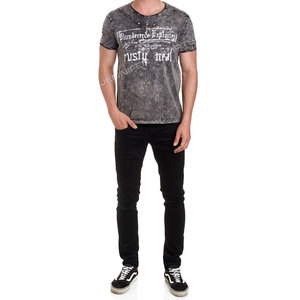 T-shirt pour homme de haute qualité en coton 100% lavé à l'acide, coupe ample, manches courtes, léger, séchage rapide, respirant, imprimé sur mesure - Product Image 3