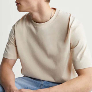 T-shirts Homme Cropped Coupe Boxy Oversize à Épaules Tombantes, 100% Coton Uni, Écologiques et Respirants, Design Col Unique – Meilleures Ventes - Product Image 5