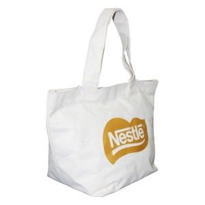 Logo personnalisé imprimé écologique réutilisable en vrac grand Calicot biologique coton toile épicerie sac fourre-tout - Product Image 2