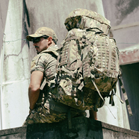 Sac à dos tactique Molle camouflage imperméable robuste pour randonnée et camping, personnalisable OEM, en polyester multi-usages