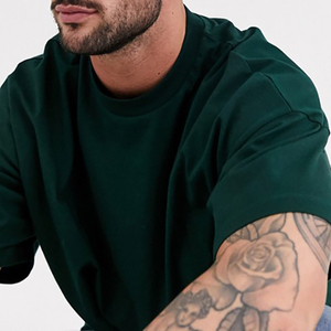 Wholesale 100% cotton T-shirt for men loose fit printed Oversize T-Shirt Acid Wash <b>Black</b> Long Length <b>Light</b> Knitted Plus Size Top - Product Image 3