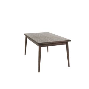 Contemporary <b>Walnut</b> Finish 1-Piece Solid Wood Rectangle Dining <b>Table</b> Melamine MDF Furniture for Dining Room - Product Image 5