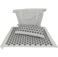 Tapis d'acupression à picots pour soulager la douleur corporelle, relaxation du dos, du cou et des épaules, kit de yoga et de méditation, portable et léger