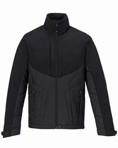 Chaqueta de invierno para hombre de alta calidad, a prueba de viento, con cuello alto, transpirable, tipo puffer, hecha 100% de poliéster/algodón. - Product Image 3