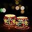 Handcrafted Mosaic <b>Glass</b> Candle Holder Decorative Tea <b>Light</b> Votive Bowls for Home Decor - Product Image 6