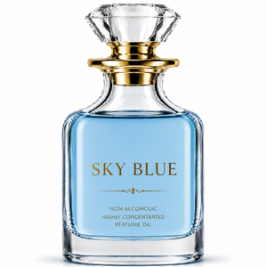 Huile de parfum concentrée de haute qualité bleu ciel 250 grammes sans alcool, longue tenue, luxe unisexe pour usage quotidien et fabrication de parfums - Product Image 1