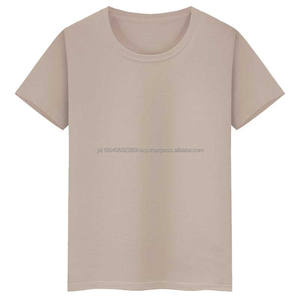 T-shirt pour homme à manches courtes, couleur unie, 180g cvc, avec logo personnalisé OEM, broderie, impression, t-shirt culturel pour étudiant, t-shirt de base - Product Image 5