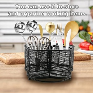 Palillos giratorios, cuchara, utensilio, soporte de Metal, escurridor, tendedero para tenedores, cuchillos, cucharas de cocina, cuchillos, almacenamiento de cubiertos - Product Image 4