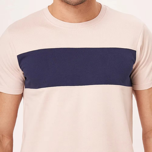 <b>Men's</b> 2 Piece Casual <b>Short</b> Set - Contrast Stripe Cotton T-Shirt and <b>Shorts</b> Tracksuit - Custom Logo Summer <b>Loungewear</b> Sportswear - Product Image 3
