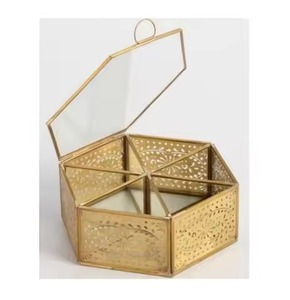Premium Metal Jewelry <b>Box</b> Jewelry Storage Organizer Case for Rings <b>Earrings</b> Necklace Accessories Home Use - Product Image 3