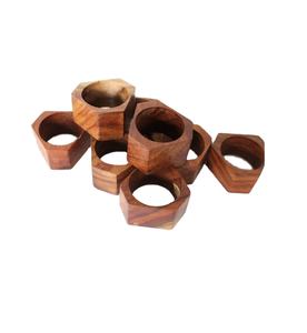 Porte-serviettes en bois, forme carrée, 16 pièces, Unique, pour restaurant, vente - Product Image 1