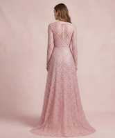 Robe de soirée formelle sirène/trompette longue à sequins et perles, de haute qualité, simple, avec traîne, 100 % polyester, vente en gros