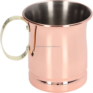 Taza de Cobre Pulida Hecha a Mano, Estilo Clásico, Artesanía Tayyab para Hoteles, Restaurantes, Regalos Empresariales de la India - Product Image 2