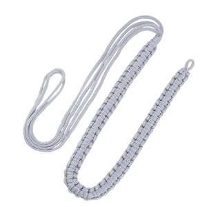 High Quality Custom Made Shoulder Aiguillette <b>Cord</b> Cotton & Polyester for Dress Uniform Accessories For Sale - Product Image 5