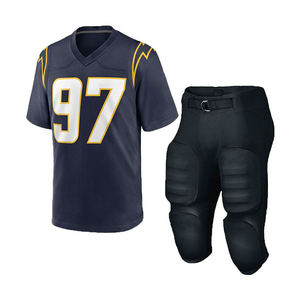 ชุดยูนิฟอร์มอเมริกันฟุตบอลคุณภาพพรีเมียมขายดีสำหรับผู้ชาย ผลิตจากโพลีเอสเตอร์ 100% สำหรับการฝึกซ้อม คอวี ชุดยูนิฟอร์มอเมริกันสำหรับผู้ชาย - Product Image 4