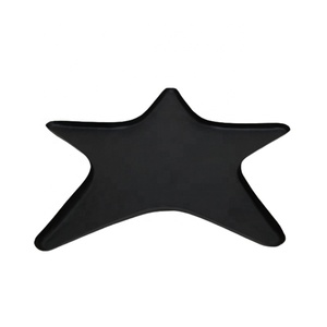 Kitchen & <b>Table</b> Top Iron Dish With Hammered Star Shaped <b>Matt</b> Gold Colour Tray & Platter for Serving and Decorative Serving Tray - Product Image 4