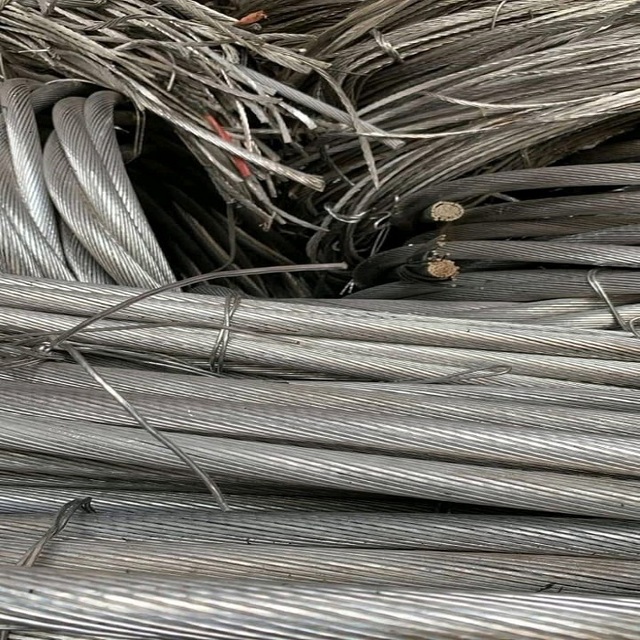 Excellent Quality 99.9% Pure Silver White Aluminium Scrap Wire Cable Customer Request Packing Tech Industry 50KG