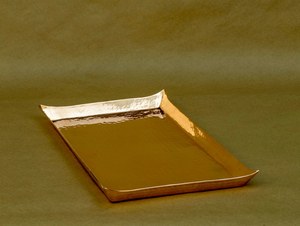 Premium Handmade Copper Serving Tray With Antique Hammered Finish For Home Luxury Pure Copper Serving Tray by EXOTIC <b>INDIAN</b> <b>ART</b> - Product Image 6