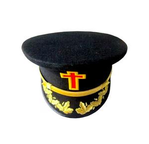 Gorra de Lujo de los Caballeros Templarios Antiguos con Diseño de Vinilo Bordado a Mano - Product Image 2