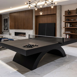 Table de tennis de table moderne de luxe Candore – Table de ping-pong professionnelle d'intérieur avec base incurvée pour usage domestique et en club - Product Image 1