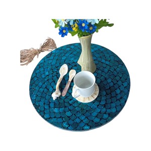 Capiz Shell Inlay Spinning Tray - Product Image 3