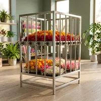 Présentoir en acier inoxydable pour chapeaux de prière, fleurs, livres religieux, Bibles, chapeaux de prière et accessoires religieux Commercial Storarag