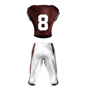 Uniforme de football américain personnalisé, fabriqué en tissu haute performance, matière respirante, avec logo et numéro personnalisés - Product Image 2