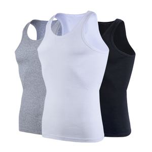 Camisetas sin mangas de algodón para hombre, tallas grandes, para gimnasio, entrenamiento, lisas, antiencogimiento, fabricación de primera calidad. - Product Image 1