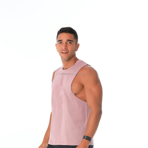 Débardeur sans manches pour homme, logo personnalisé, athlétique, salle de sport, fitness, entraînement, course à pied, sport, grande taille, débardeur en coton pour homme avec OEM - Product Image 5