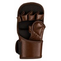 Gants de sparring MMA personnalisés en cuir PU, paume ouverte, pour entraînement de kick-boxing, arts martiaux, grappling, usage quotidien, couleur foncée