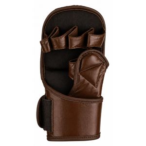 Gants de sparring MMA personnalisés en cuir PU, paume ouverte, pour entraînement de kick-boxing, arts martiaux, grappling, usage quotidien, couleur foncée - Product Image 3