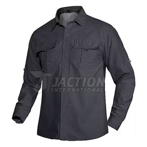 เสื้อเชิ้ตยีนส์น้ำหนักเบาขายส่ง สวมใส่สบาย พิมพ์โลโก้ตามสั่ง เสื้อเชิ้ตยีนส์ผู้ชายสำหรับขายออนไลน์ - Product Image 3