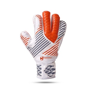 Gants de gardien de but personnalisés avec sangle intégrée, service OEM, paume avant en latex allemand, dos en silicone injecté, coupe hybride, confortables - Product Image 2