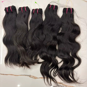ผมแท้จากอินเดียแบบตรงเป็นมัด – ผมต่อแบบธรรมชาติสีดำ 100% ไม่ผ่านการแปรรูป - Product Image 1