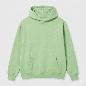 เสื้อฮู้ดผู้ชายสีเบจ ทรงปกติ ผ้าฝ้ายฟลีซถัก 100% แห้งเร็ว มีกระเป๋าหน้า สไตล์วินเทอร์ ล้ำสมัย - Product Image 5