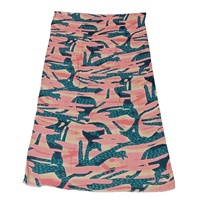 Écharpes pour femmes en lin modal 100% Chambray, motif Argyle Feuille, couleur personnalisable, matière douce au toucher, polyvalentes, neuves, pour emballage, bon marché