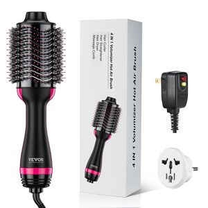 Estilizador de Cabello Iónico 4 en 1, Secador y Estilizador, 2.95\" de Titanio Electrochapado, 110V/240V Doble Voltaje, Revestimiento Cerámico, Barril Ovalado para - Product Image 1