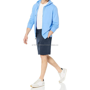 Sweat-shirt à capuche streetwear personnalisé élégant 100% coton confortable décontracté à fermeture éclair intégrale avec fermeture éclair et technique de broderie - Product Image 3