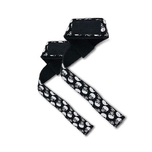 Sangles de levage robustes pour haltérophilie, sangles de poignet en coton avec support de préhension pour l'entraînement en salle de sport, approvisionnement en gros OEM - Product Image 2