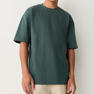 เสื้อยืดคอกลมผู้ชาย ผ้าฝ้าย 100% คุณภาพสูง สกรีนโลโก้ได้ตามต้องการ เสื้อผ้าออกกำลังกาย แขนสั้น ราคาส่ง - Product Image 1