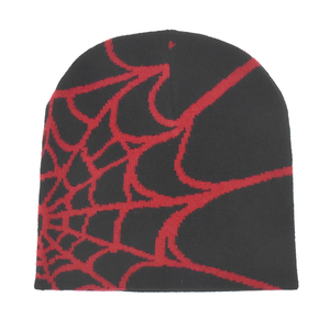 2026 New Custom Logo Digital Spider Printed Knit Beanie <b>Hat</b> Unisex Streetwear <b>Winter</b> Cap for <b>Men</b> and Women - Product Image 3