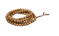 Vente en gros de perles de bois de santal tendance de 8 mm, Mala de prière pour le yoga, fabriqué en Inde
