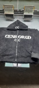 Sudadera con Capucha Extra Grande Personalizada para Mujer, 360g, Felpa, Color Sólido, Manga Larga, Hombros Caídos, 100% Algodón, Transpirable, Lavado Ácido - Product Image 6